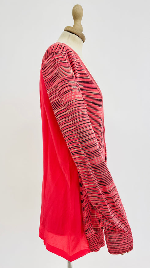 Cardigan fiammato over