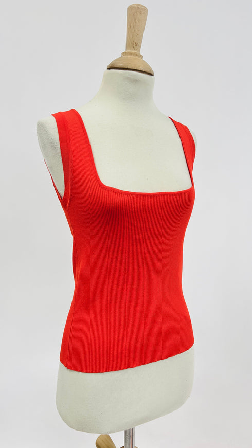 Canotta costine rosse
