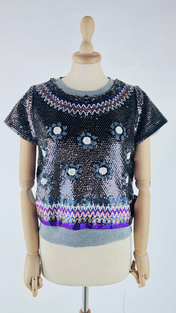 Felpa con paillettes