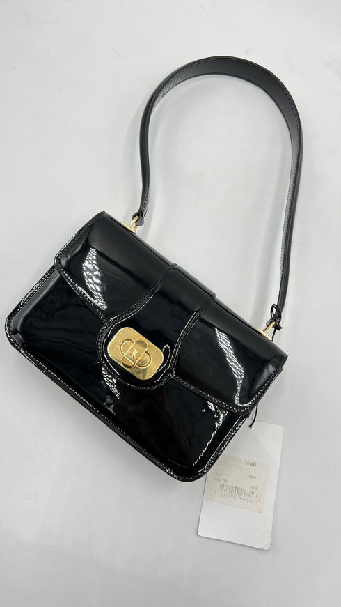 Borsa "Josephine" in vernice nera