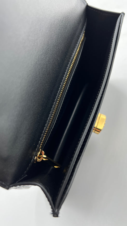 Borsa "Josephine" in vernice nera
