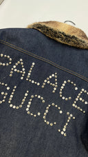 Bomber denim e pelliccia GUCCI Palace