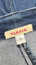 Shorts denim ricamo flora P.A.R.O.S.H.
