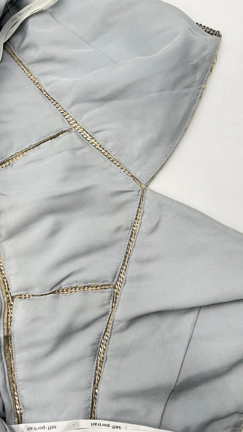 Abito midi fiori ricamati