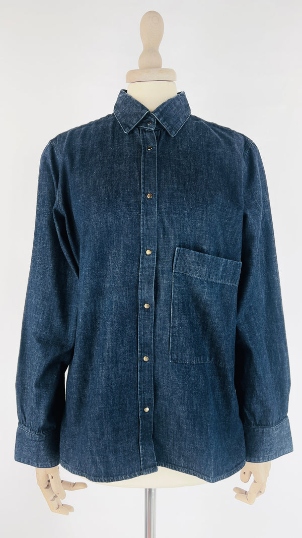 Camicia in denim cotone