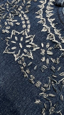 Shorts denim ricamo flora P.A.R.O.S.H.