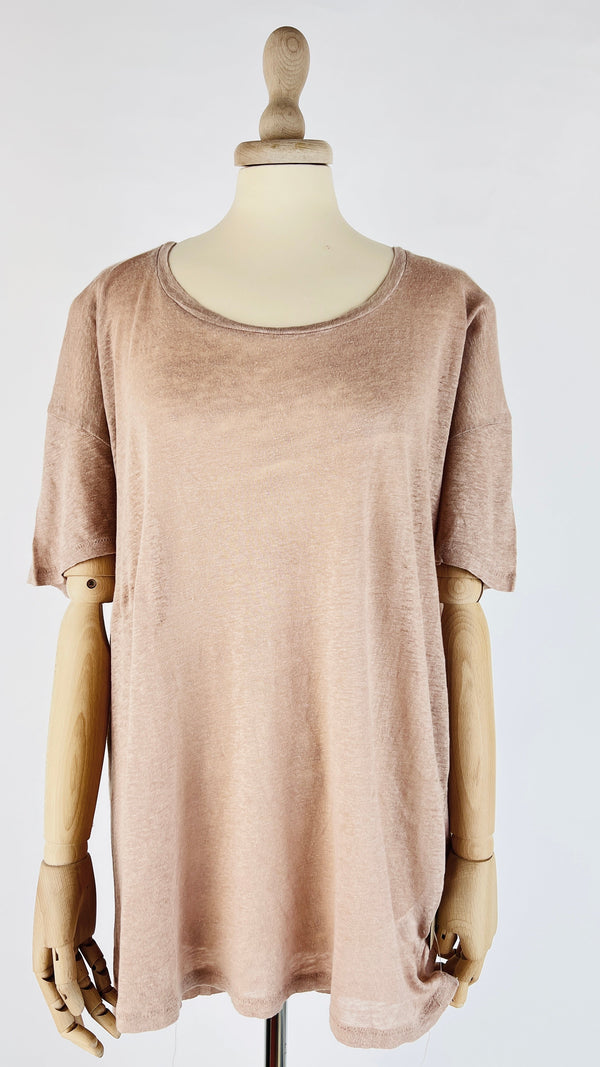 T-shirt oversized in lino