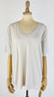 T-shirt V cotone
