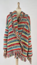 Cardigan aperto con frange ALANUI