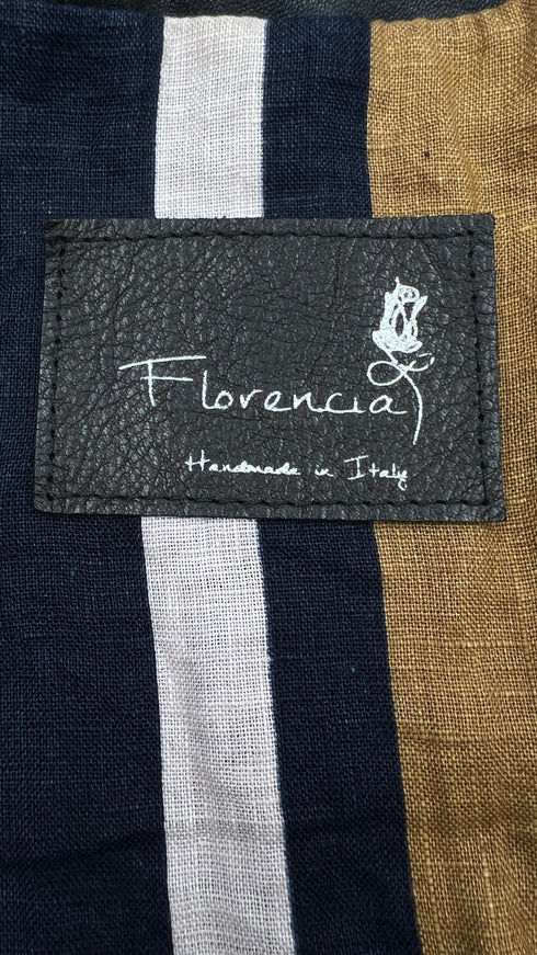 Giacca in pelle trapuntata