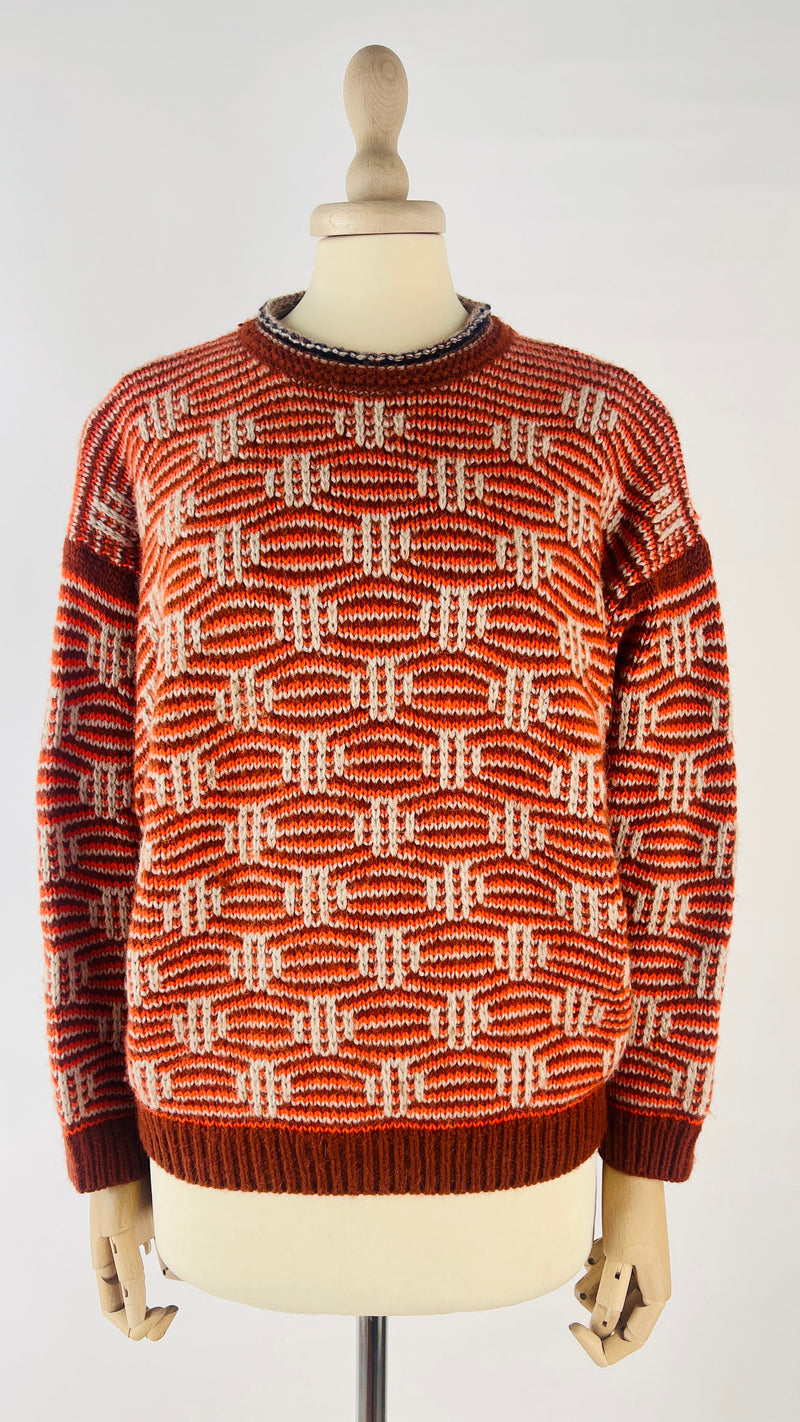 Maglione motivo geometrico Soeur