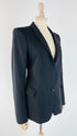 Blazer in lana nera