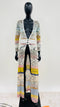 Cardigan lungo fiammato