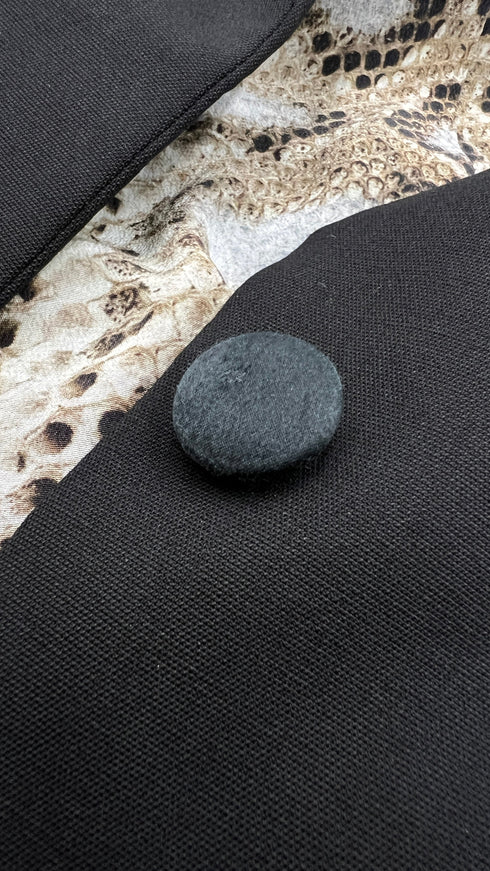 Blazer in lana nera