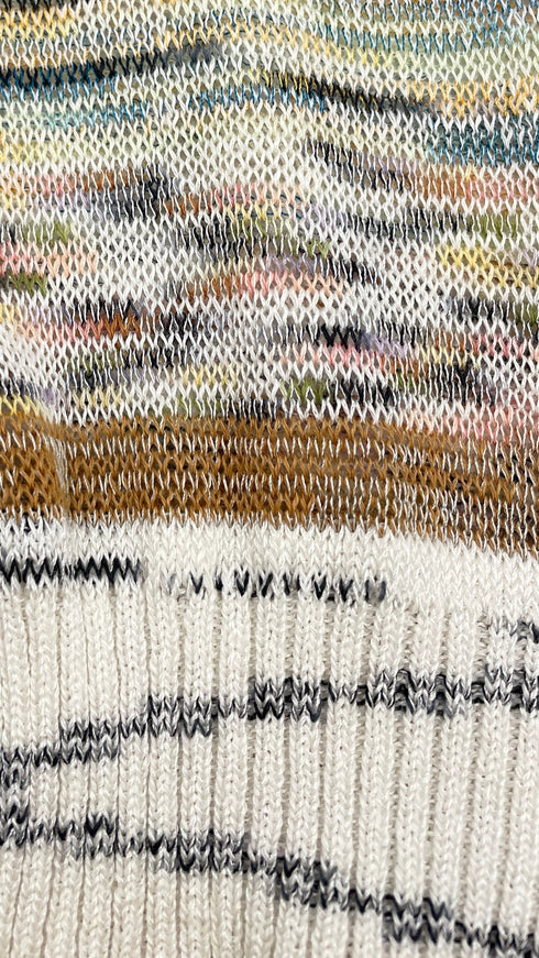 Cardigan lungo fiammato