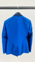 Blazer in seta con cartellino