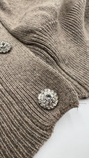 Cardigan lungo bottoni gioiello Sandro