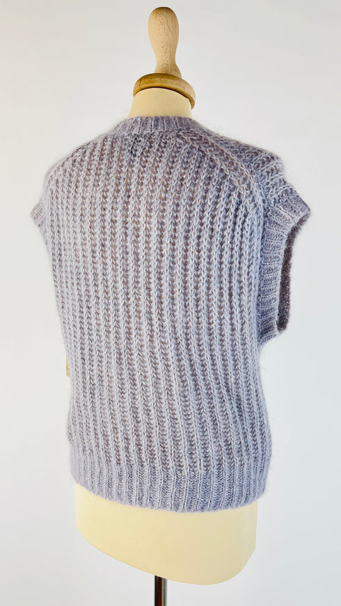 Gilet maglia e paillettes