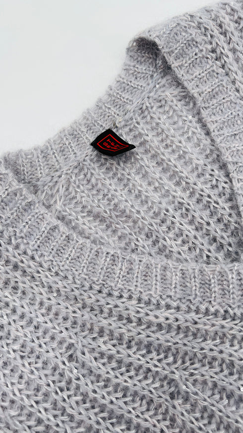 Gilet maglia e paillettes