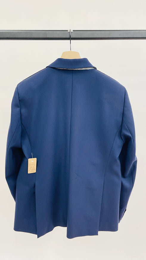 Blazer oversize blu
