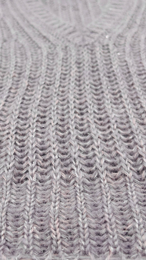 Gilet maglia e paillettes