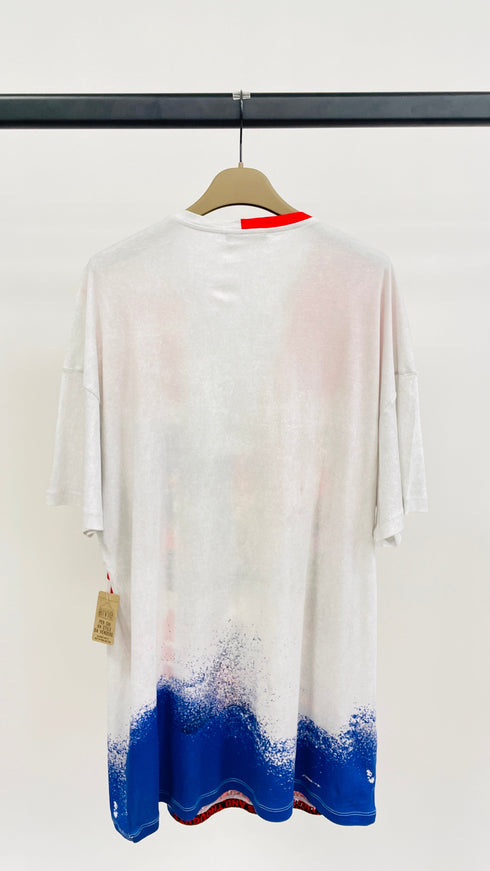 T-shirt oversize stampata