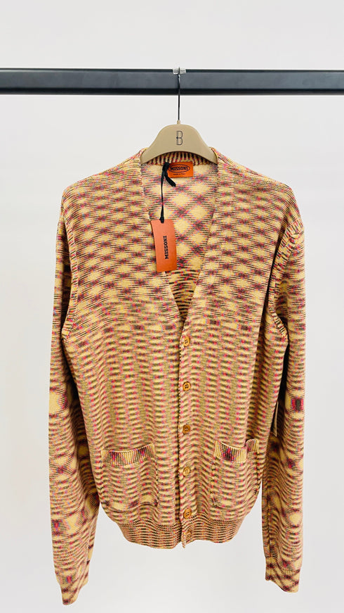Cardigan cotone con cartellino