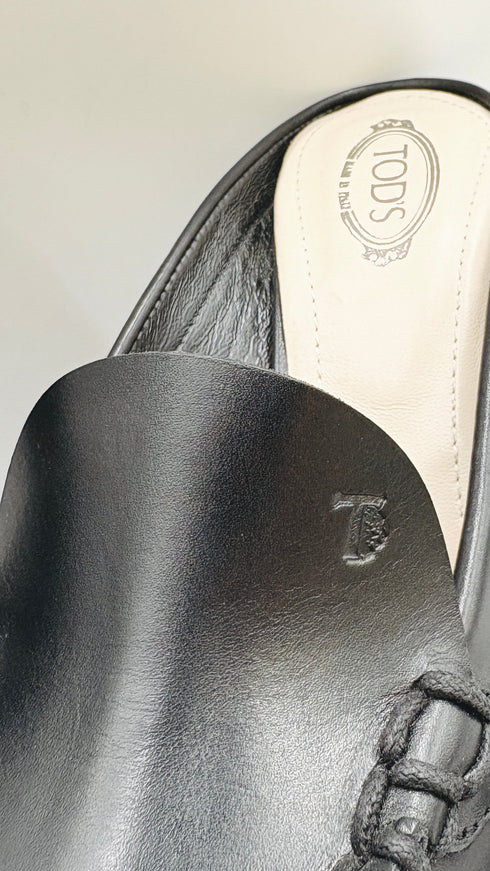 Mules neri con tacco N.38