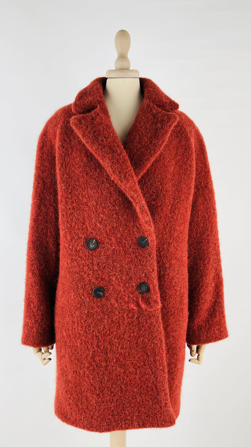 Cappotto oversize rosso mattone BIANCAlancia