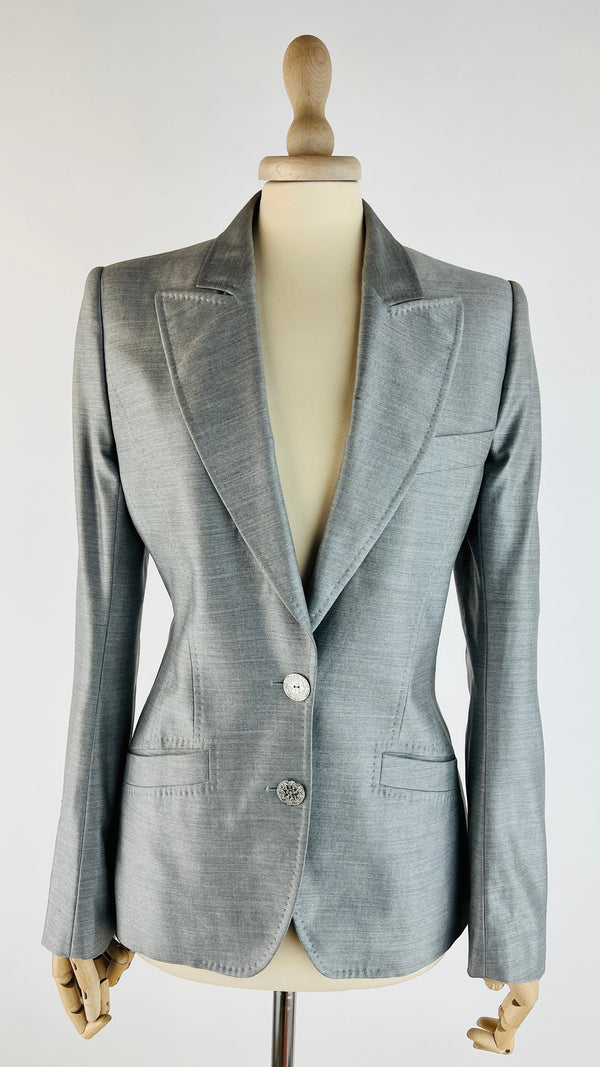 Blazer grigio monopetto vintage