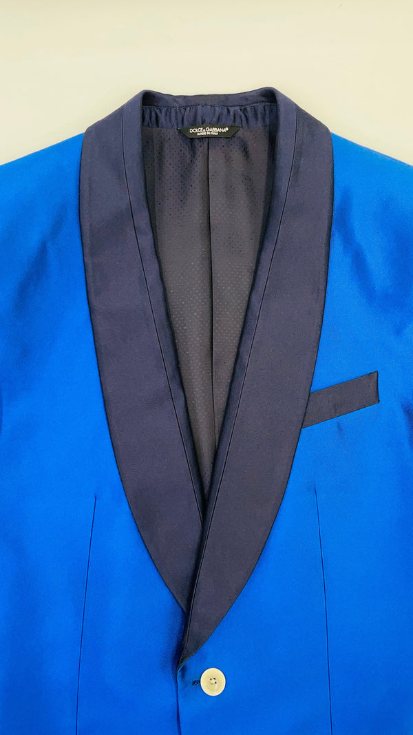 Blazer in seta con cartellino