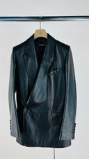 Blazer doppiopetto in pelle ANN DEMEULEMEESTER