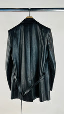 Blazer doppiopetto in pelle ANN DEMEULEMEESTER