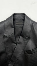 Blazer doppiopetto in pelle ANN DEMEULEMEESTER