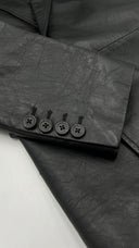 Blazer doppiopetto in pelle ANN DEMEULEMEESTER