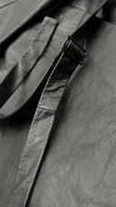 Blazer doppiopetto in pelle ANN DEMEULEMEESTER