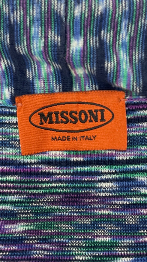 Cardigan blu fiammato