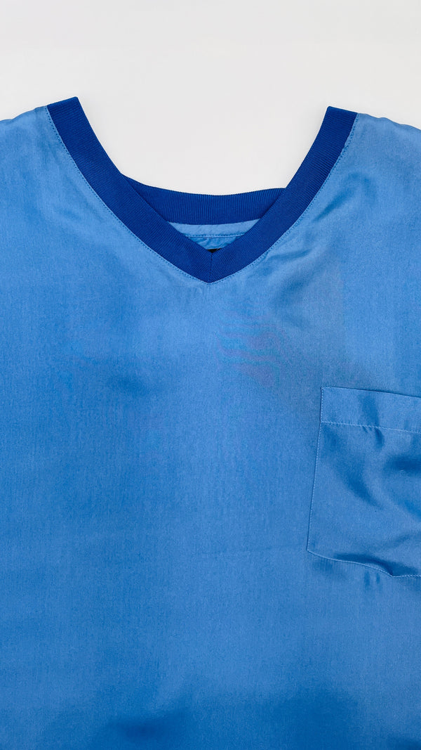 T-shirt raso di seta con cartellino