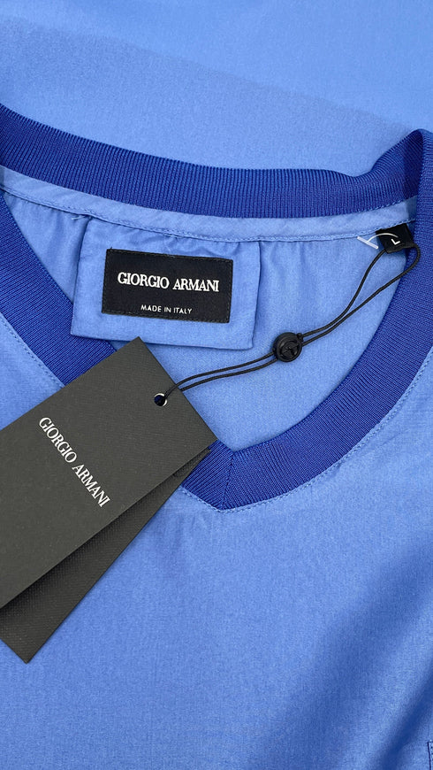 T-shirt raso di seta con cartellino