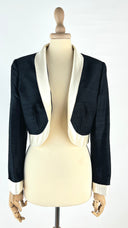 Bolero in seta con profilatura Unsigned