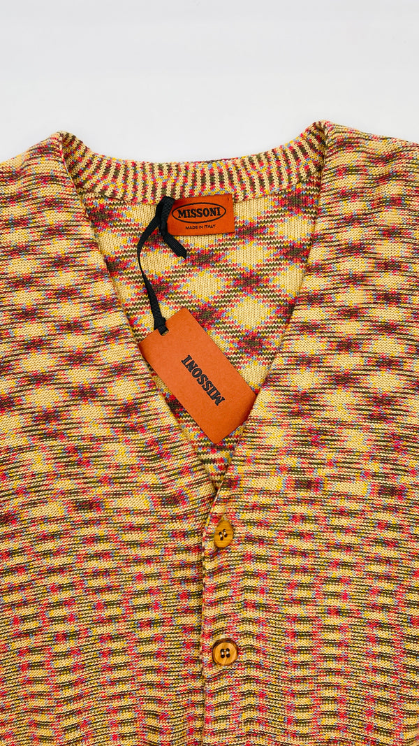 Cardigan cotone con cartellino