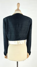 Bolero in seta con profilatura Unsigned