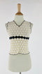 Top in crochet bicolor
