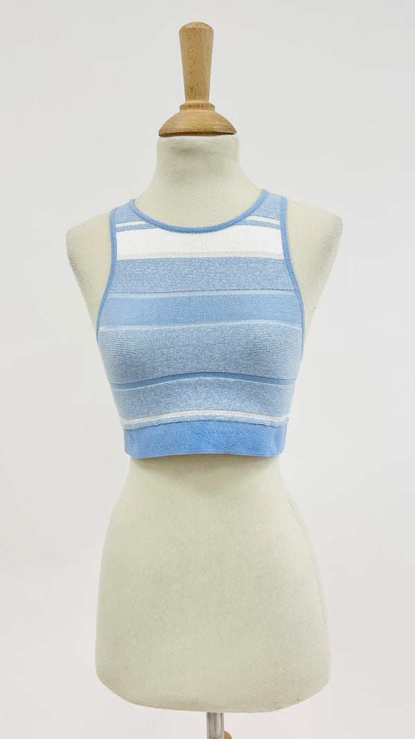Canotta in maglia a righe