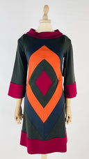 Abito corto color block DIANE VON FURSTENBERG