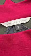 Abito corto color block DIANE VON FURSTENBERG