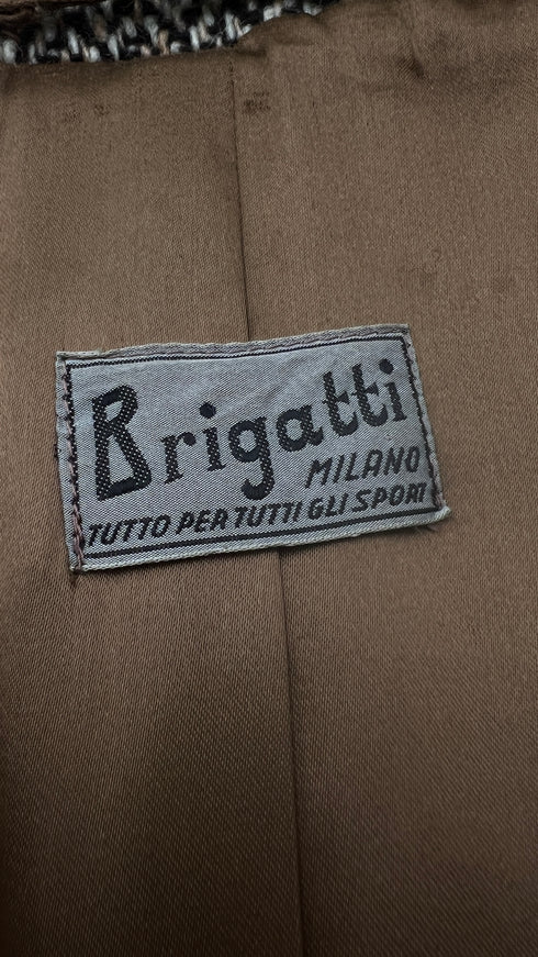 Cappotto vintage spigato con cinta