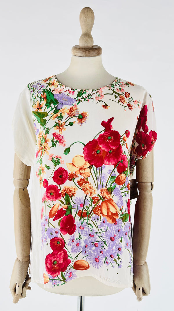 Top con stampa a fiori