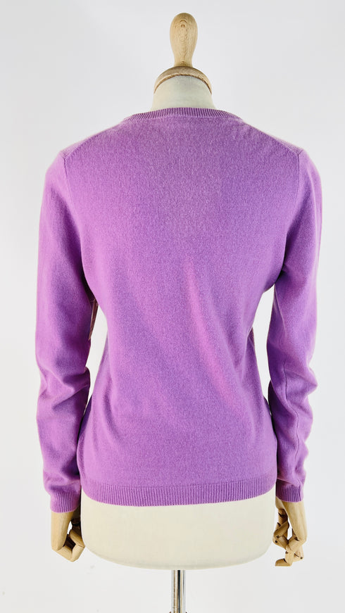 Maglia a V in cashmere