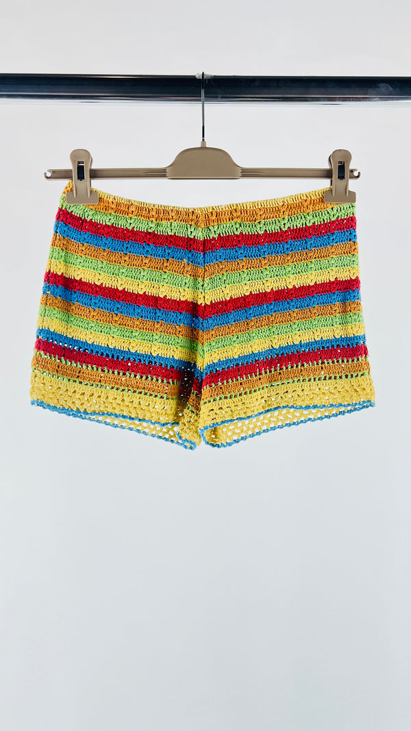 Shorts in crochet multicolor